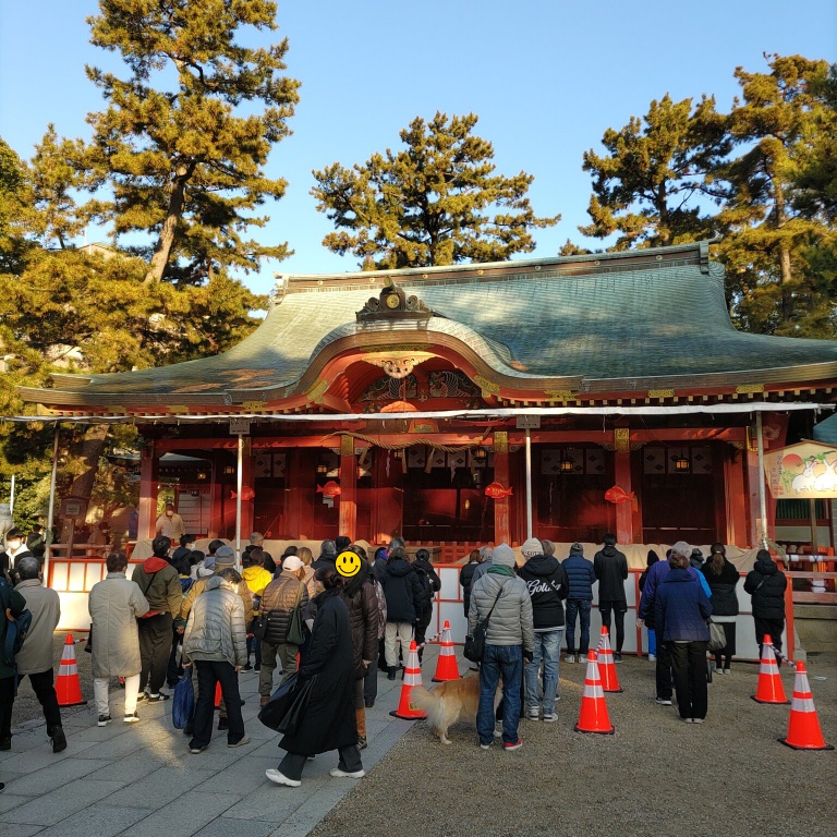 長田神社の拝殿